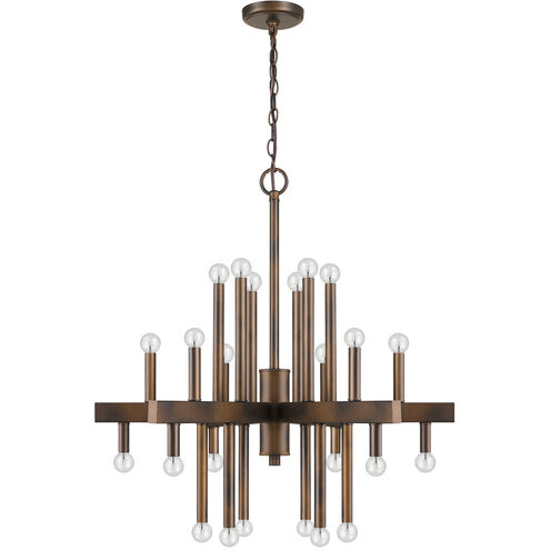 Fallon 24 Light 28 inch Oil Rubbed Bronze Chandelier Ceiling Light