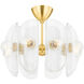 Hilo 8 Light 22 inch Aged Brass Semi Flush Ceiling Light