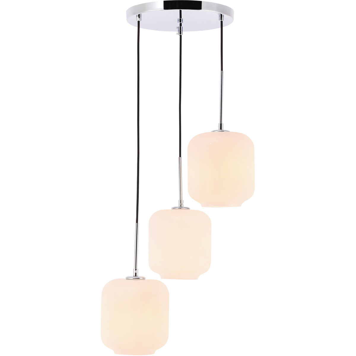 Collier 3 Light 17.5 inch Chrome Pendant Ceiling Light