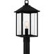 Fletcher 1 Light 21 inch Earth Black Outdoor Post Lantern