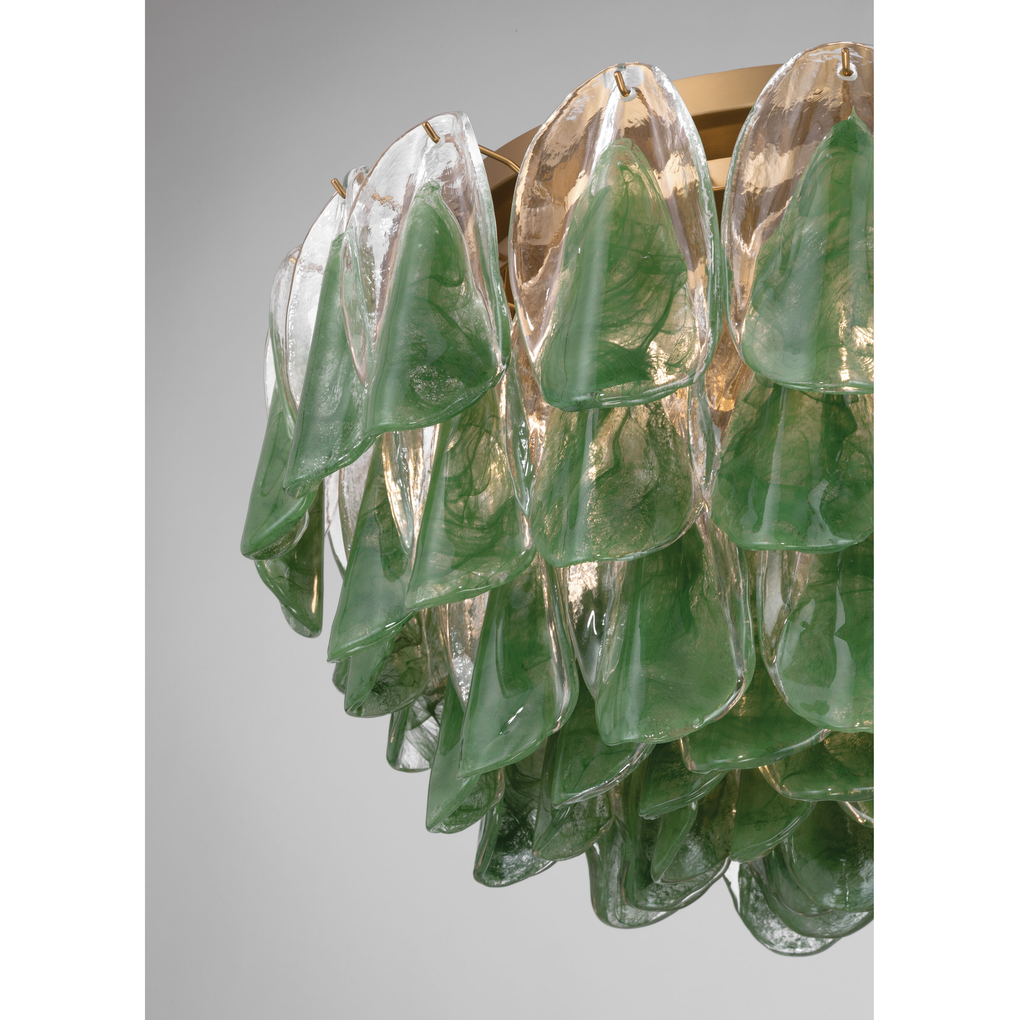 Verla Crest 11 Light 31.25 inch Legacy Brass Flush Mount Ceiling Light