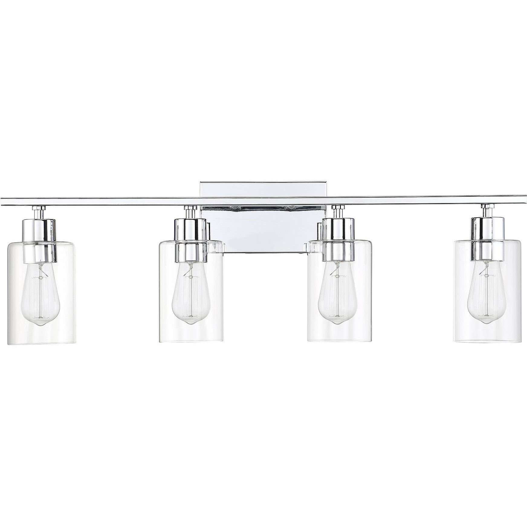 Lambert 4 Light 30.88 inch Polished Chrome Bathroom Vanity Light Wall Light