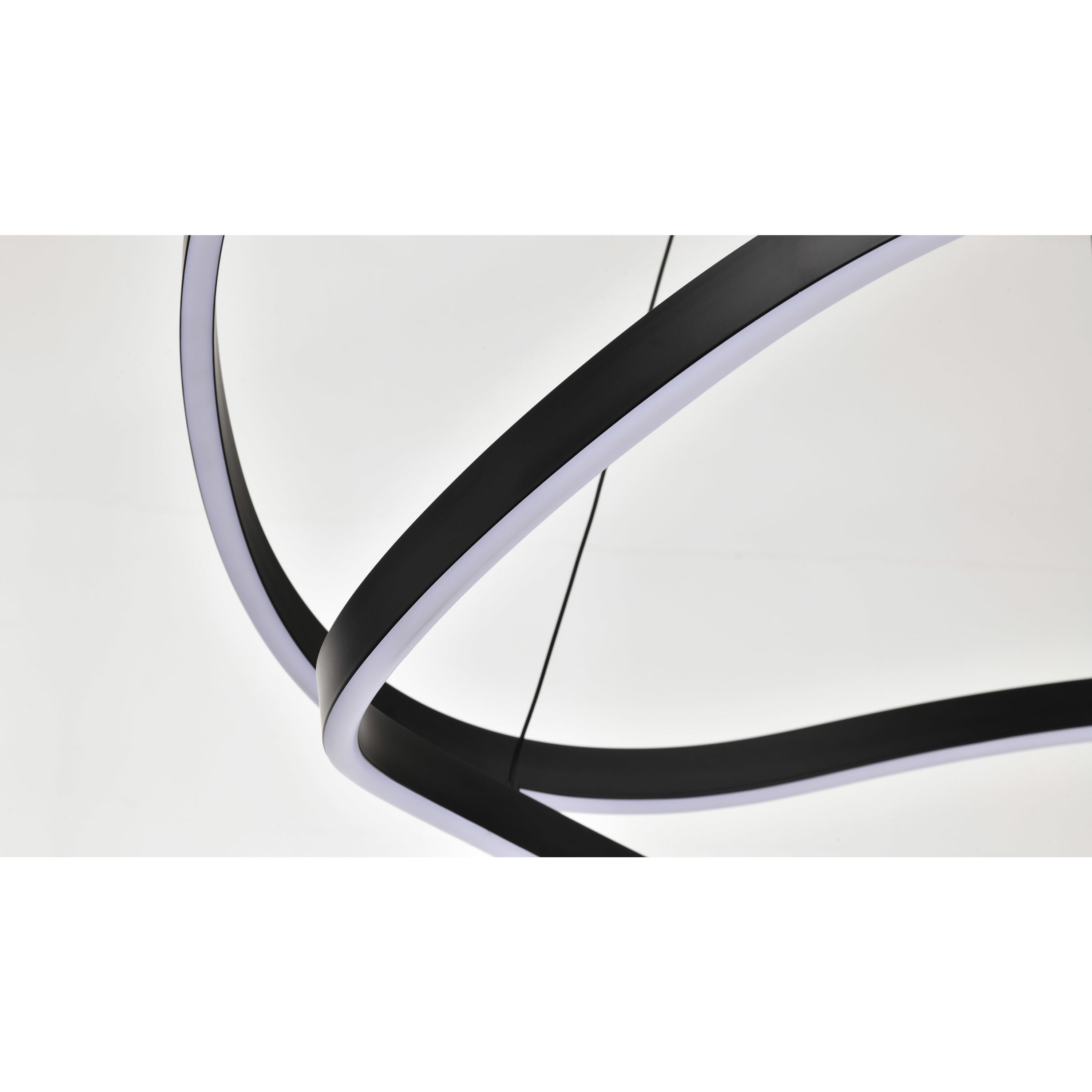 Sylas LED 37.4 inch Matte Black Pendant Ceiling Light