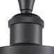 Edison Canton 1 Light 5.25 inch Matte Black Semi-Flush Mount Ceiling Light in Seedy Glass, 1.9 lb
