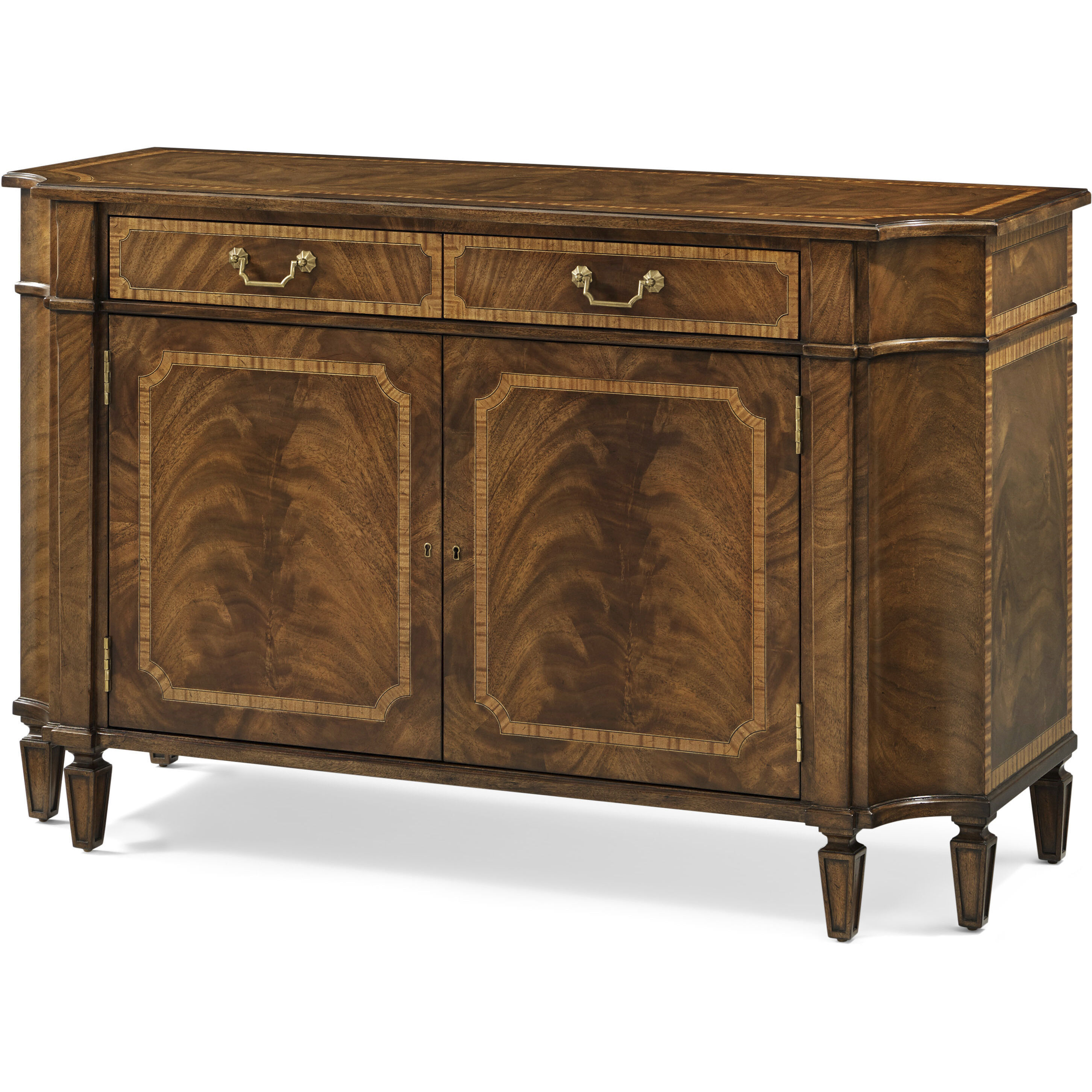 Sloane Edwardian Brown Cabinet, Wooden, 2-Door