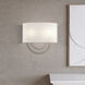 Stratton 2 Light 13 inch Brushed Nickel ADA Wall Sconce Wall Light