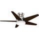 Isotope 44 inch Brushed Nickel with Espresso, Espresso Blades Ceiling Fan