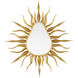 K'iin 46.5 X 41 inch Contemporary Gold Leaf/Mirror Mirror, Marjorie Skouras Collection