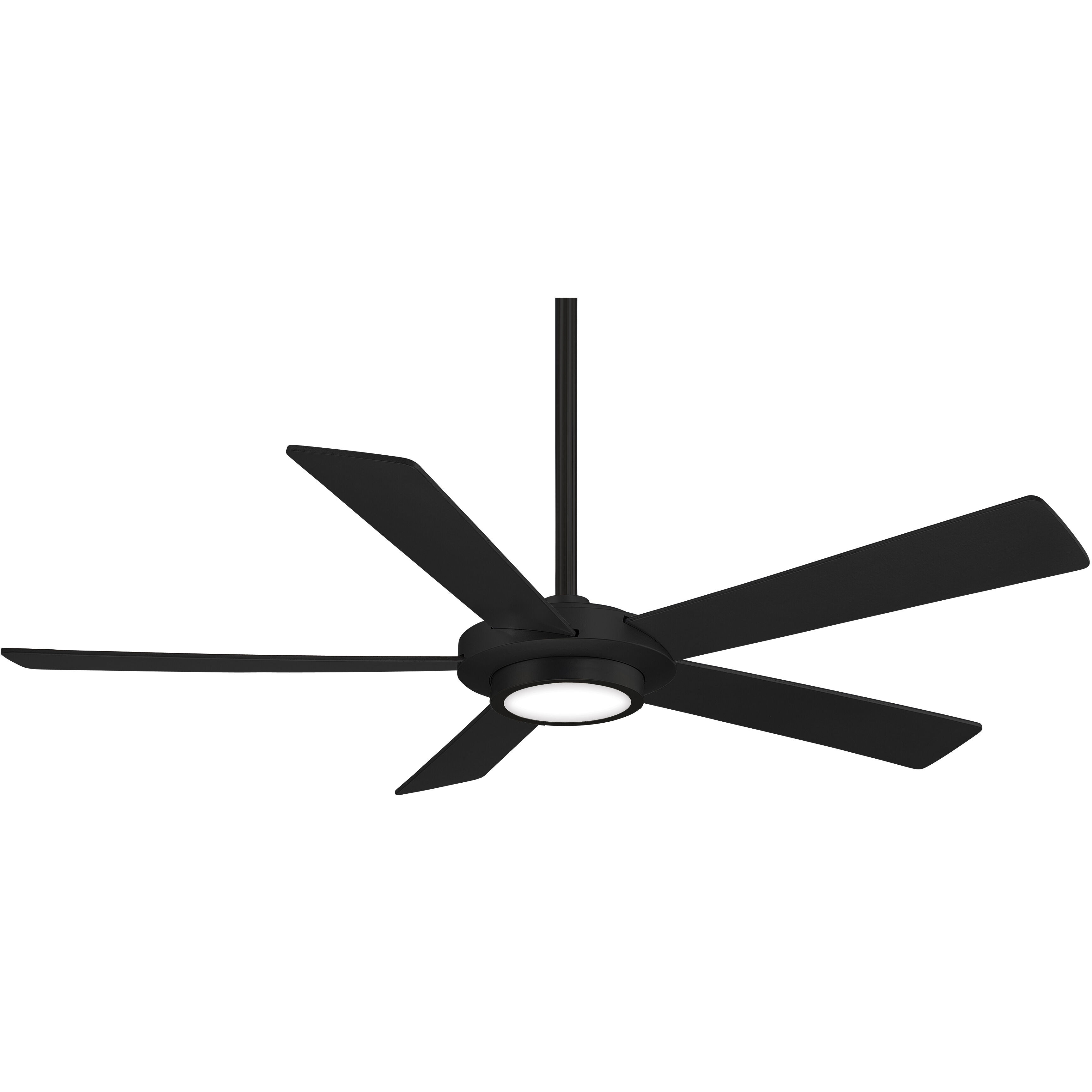 Sabot 52 inch Blackened Steel with Coal Blades Indoor Ceiling Fan