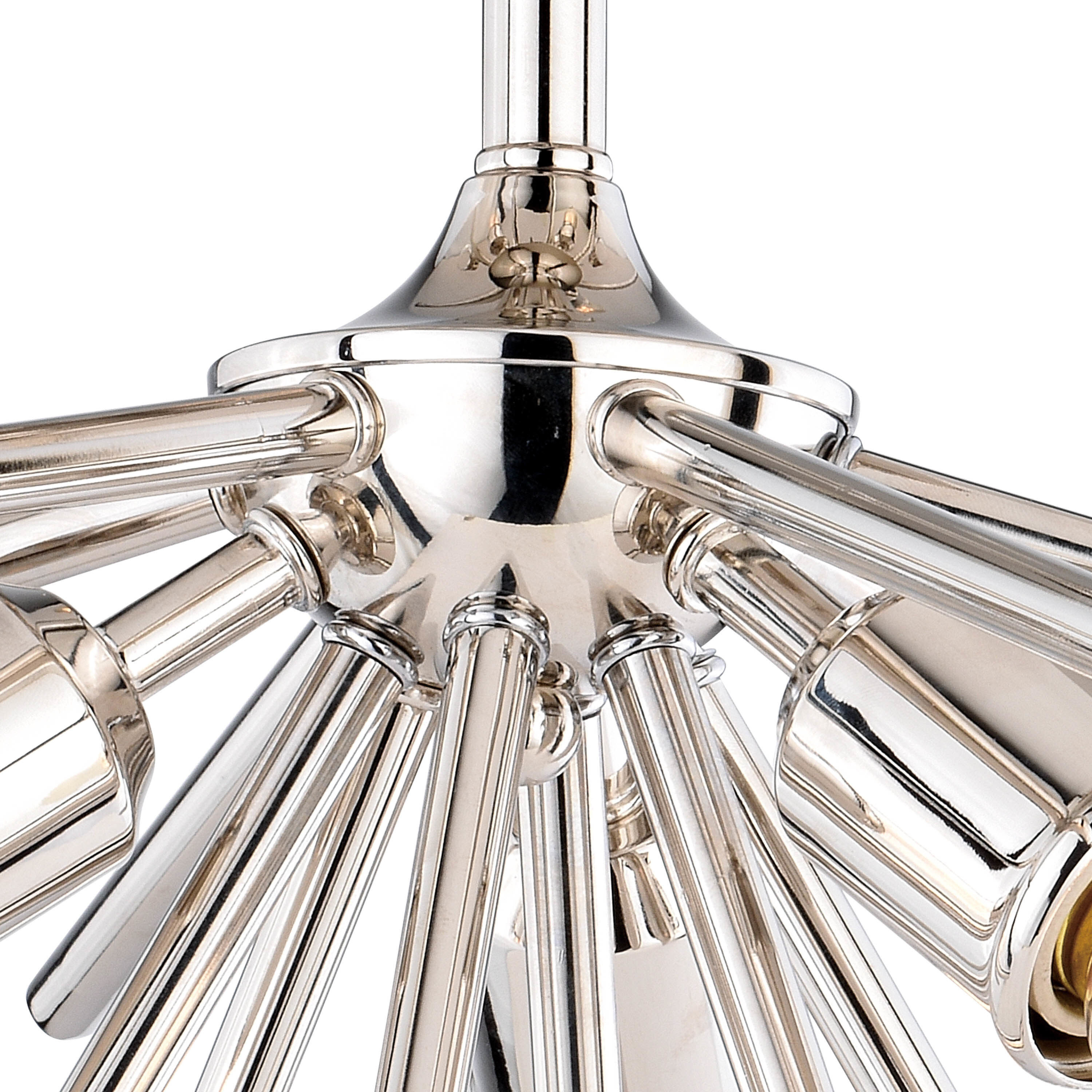 Estelle LED 17 inch Polished Nickel Semi-Flush Mount Ceiling Light