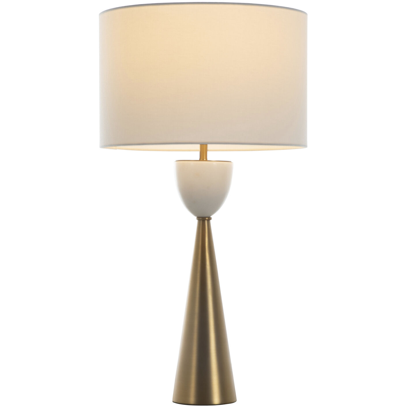 Rome 31 inch Matte Gold Brass / Antique Bronze / White Marble Table Lamp Portable Light