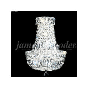 Prestige 3 Light 11 inch Silver Crystal Chandelier Ceiling Light