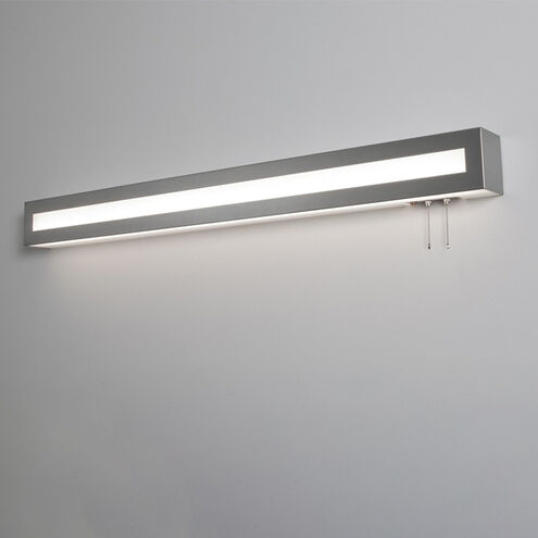 Hayes LED 49 inch Satin Nickel Overbed Wall Light