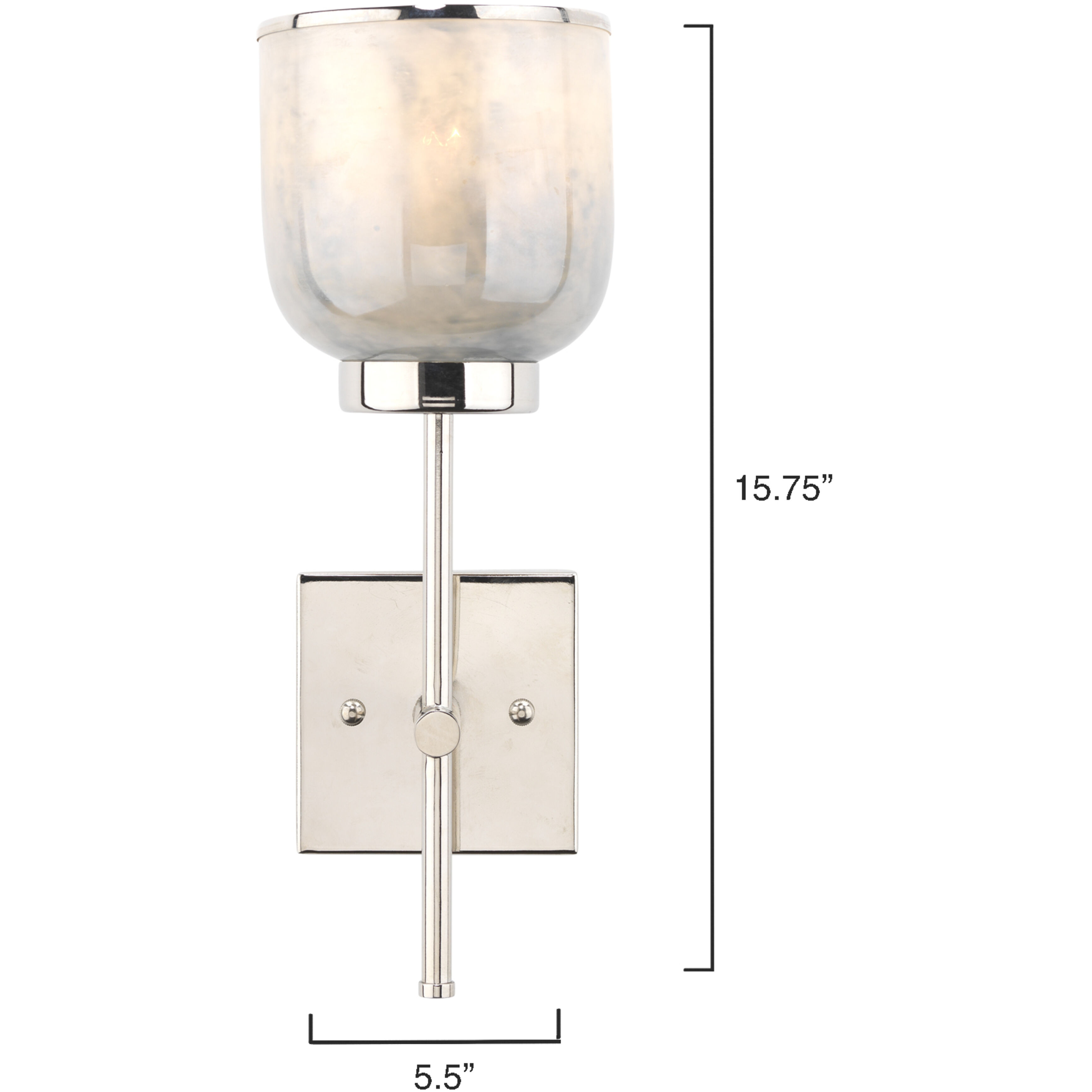 Vapor 1 Light 6 inch Opal & Nickel Wall Sconce Wall Light