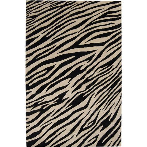 Mugal 156 X 108 inch Ivory, Black Rug