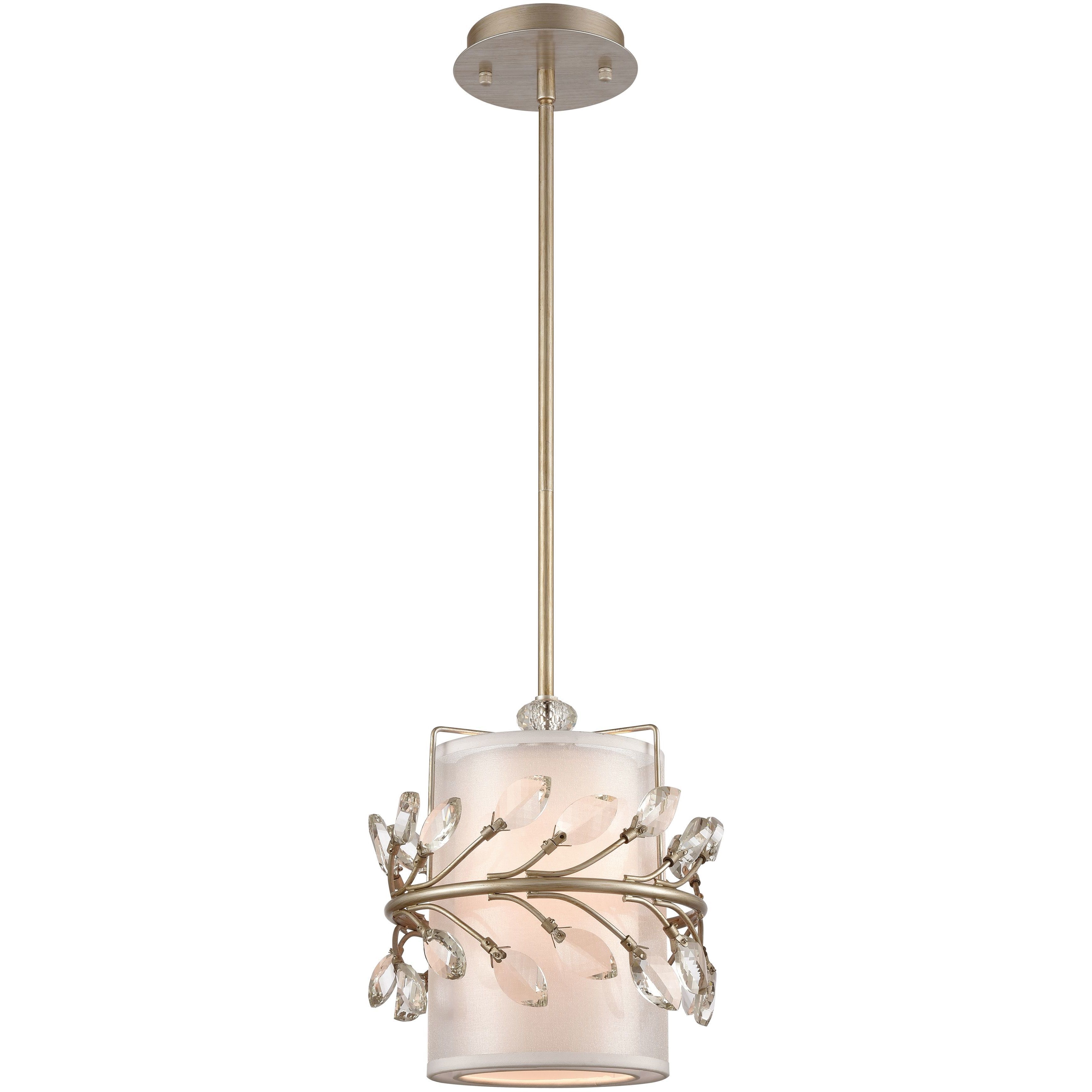 Asbury 1 Light 9 inch Aged Silver with Clear Mini Pendant Ceiling Light