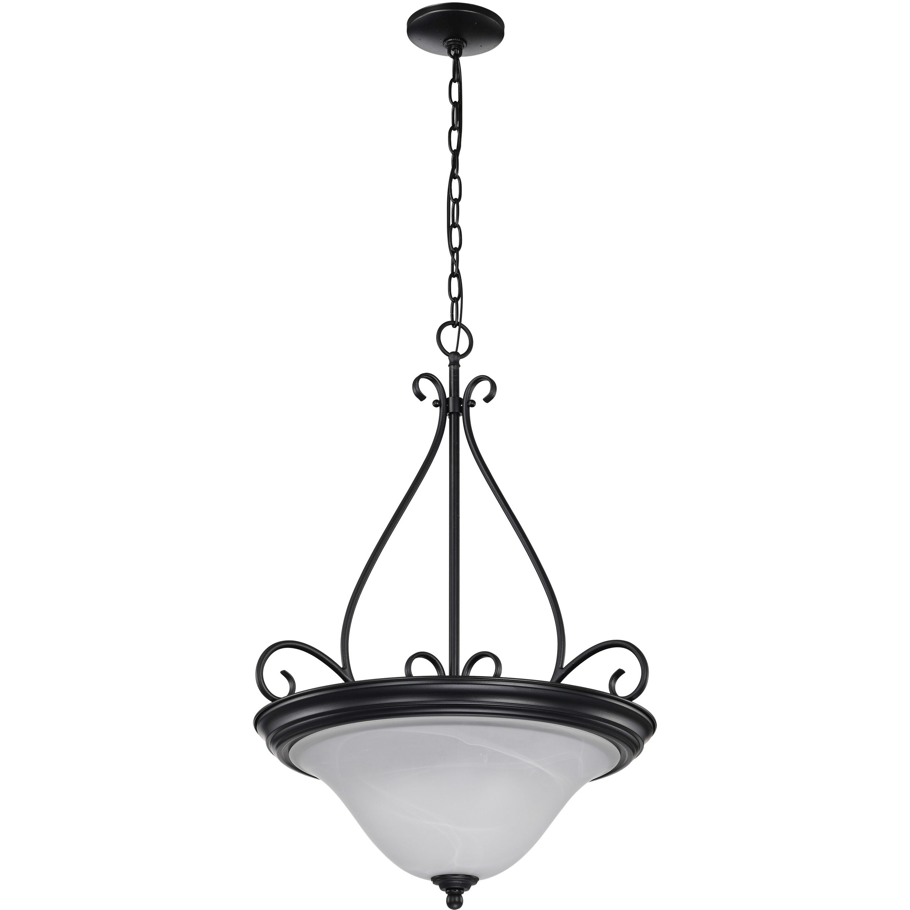 Castillo 3 Light 20.5 inch Textured Black Pendant Ceiling Light