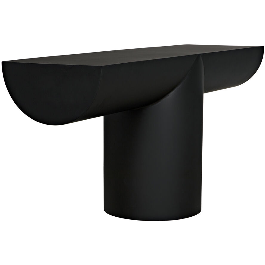 T 72 X 20.5 inch Matte Black Console