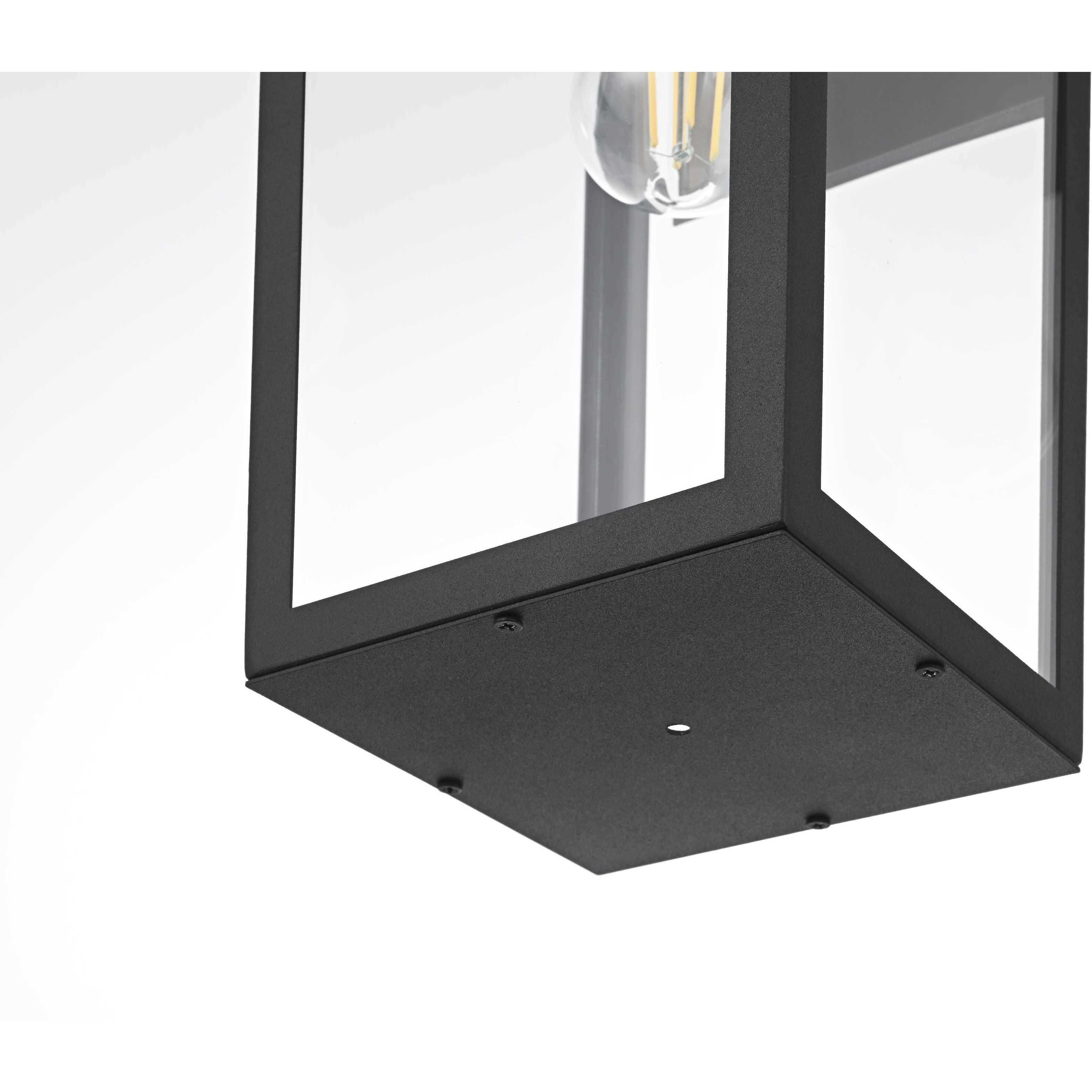 William 1 Light 18 inch Black Outdoor Wall Sconce