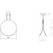 Malibu Discs LED 18 inch Satin Black Pendant Ceiling Light