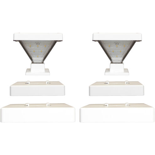 Luxor 1 Light 4.38 inch White Pergola Light, Solar