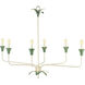 Lowcountry 6 Light Antique White and Palmetto Chandelier Ceiling Light