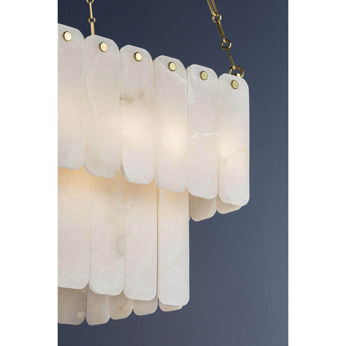 Moissanite 17 Light 20 inch Aged Brass Chandelier Ceiling Light