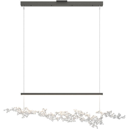 Art + Alchemy Coral LED 9 inch Natural Iron with White Pendant Ceiling Light in Natural Iron/White
