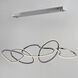 Unity LED 55 inch Black Chrome Linear Pendant Ceiling Light