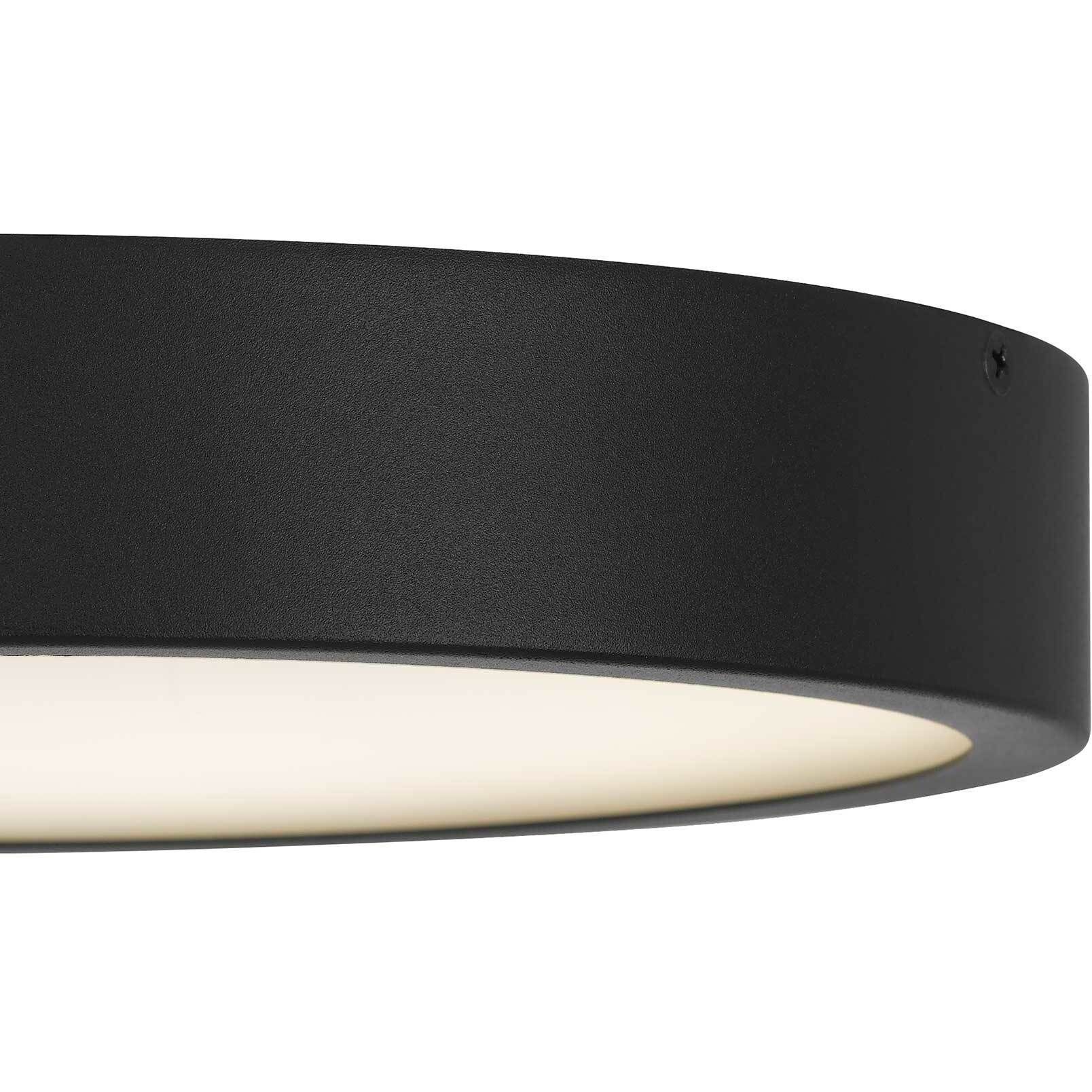 Stellar LED 11 inch Sand Black Outdoor Flush Mount