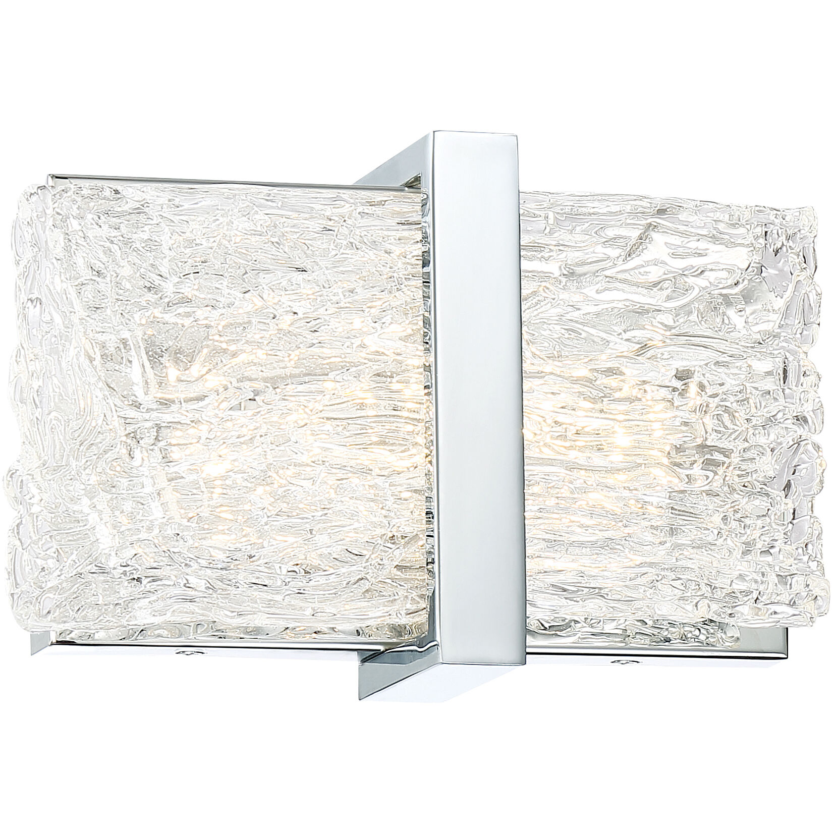 Forest Ice II LED 8 inch Chrome Bath Light Wall Light