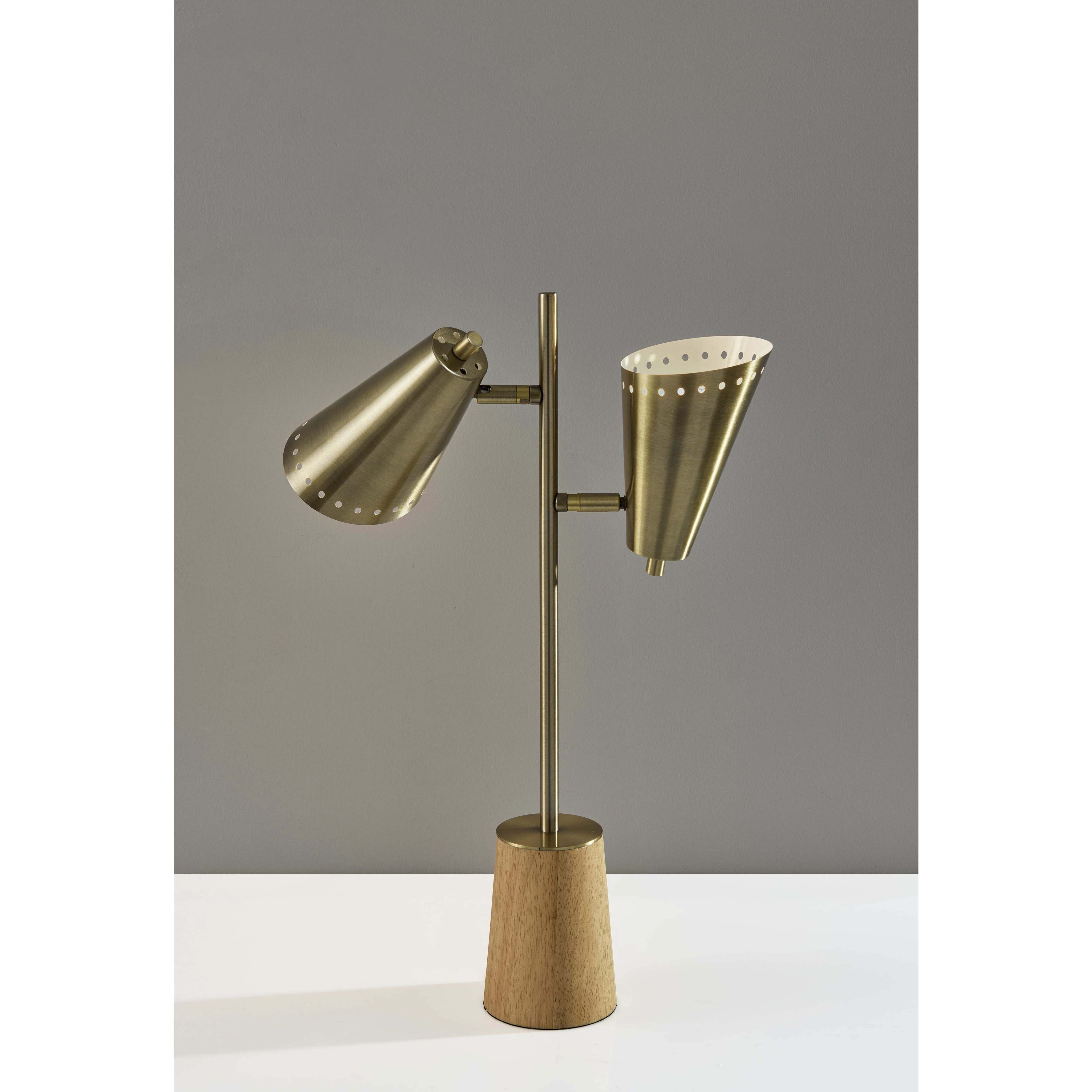 Josephine 24 inch 40.00 watt Antique Brass Desk Lamp Portable Light