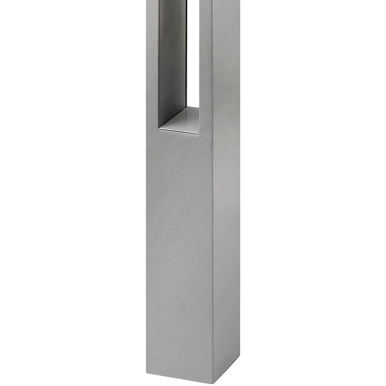 Atlantis 120v 8.00 watt Titanium Landscape Path Bollard, Square