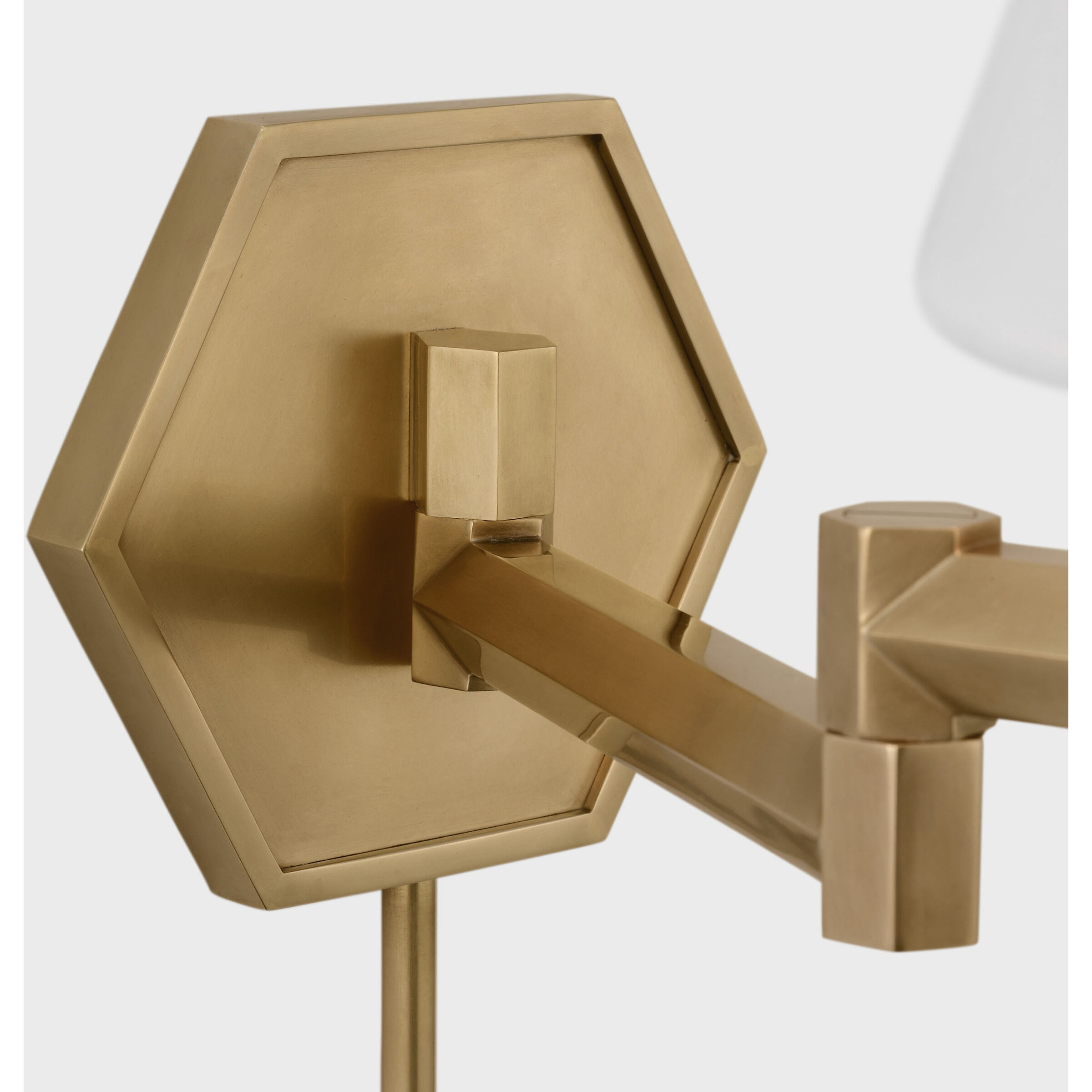 Paloma Contreras Olivier 13 inch 15 watt Hand-Rubbed Antique Brass Swing Arm Wall Light