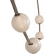 Anne-Marie Barton Dune LED 8 inch Ash Suede and Mottled Pewter Belted Light Ceiling Light