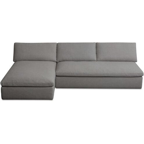 Miles Grey Outdoor Modular in Light Grey, 2 Piece