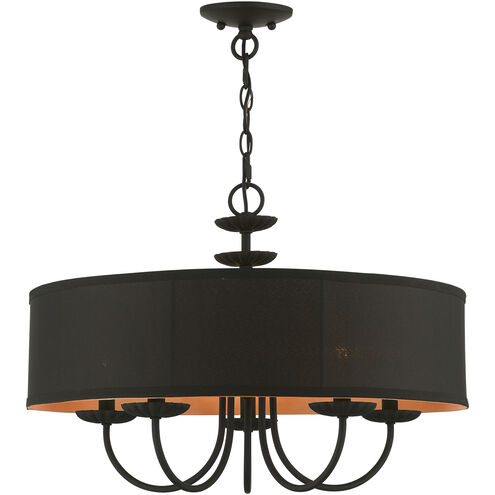 Winchester 5 Light 23 inch Black Pendant Chandelier Ceiling Light