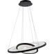 Jupiter LED 27 inch Black Chandelier Ceiling Light