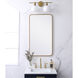 Evermore 36 X 20 inch Brass Mirror