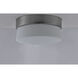 Flux LED 7 inch Satin Silver Flush Mount Ceiling Light