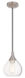 Art Glass 1 Light 7 inch Brushed Nickel Mini Pendant Ceiling Light