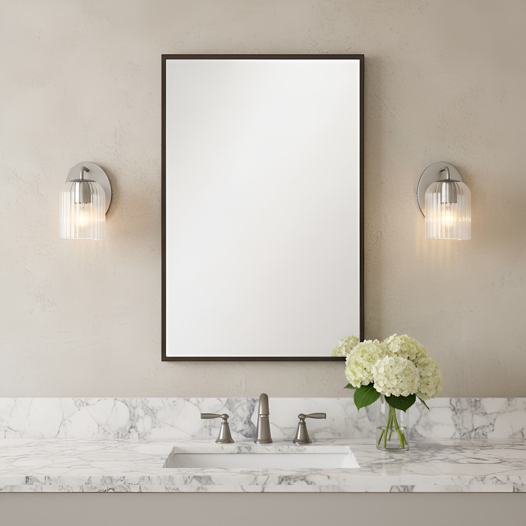 Eisele 1 Light 5 inch Brushed Nickel Sconce Wall Light, Small