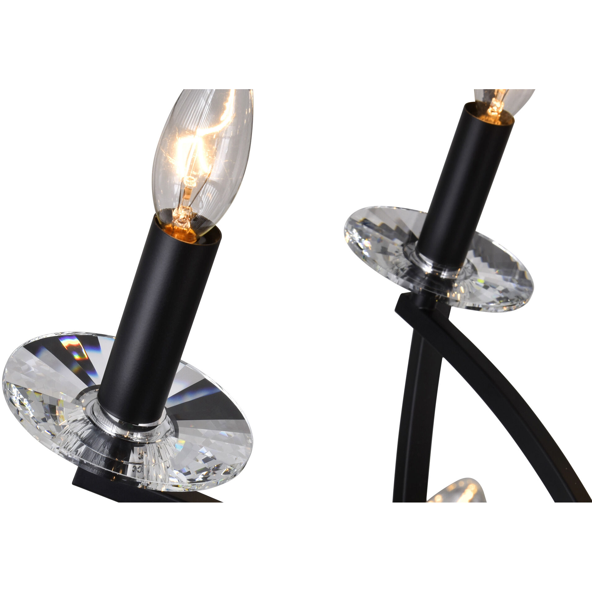 Arkansas 12 Light 42 inch Black Chandelier Ceiling Light