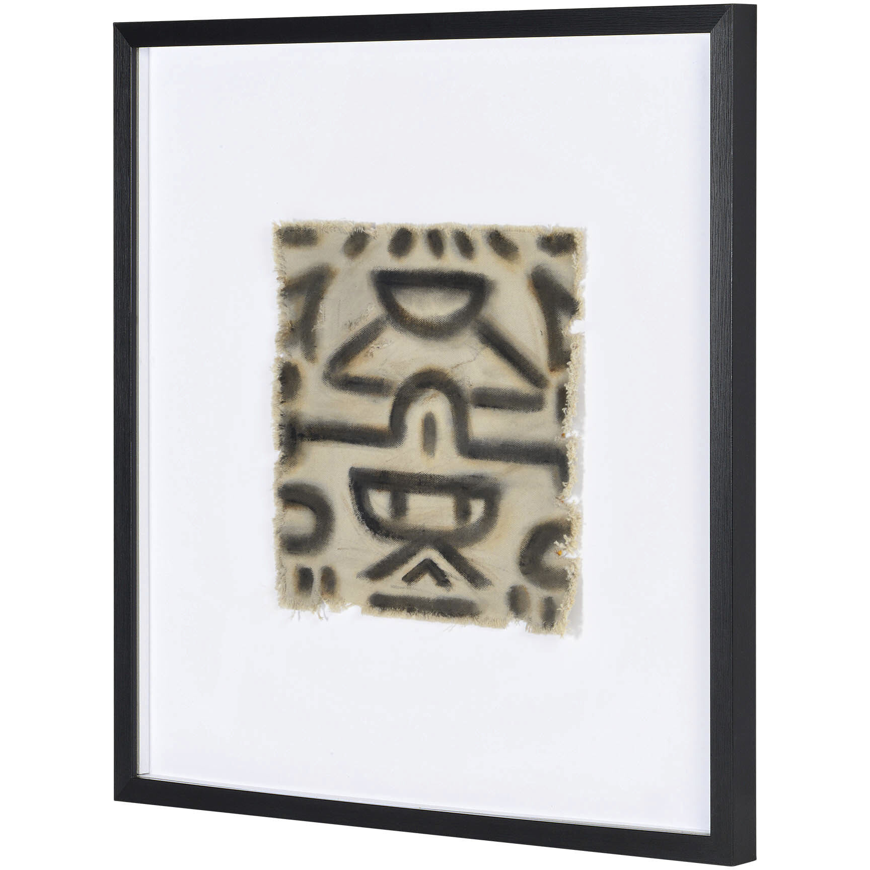 Ktir Off-White and Black Wall Art, Set of 4