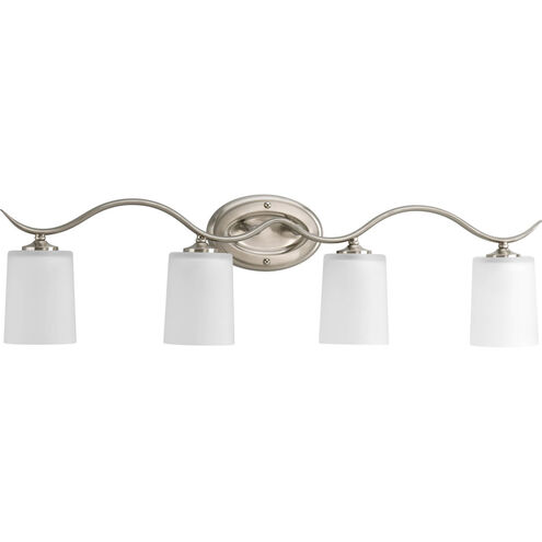 Mark 4 Light 31 inch Brushed Nickel Bath Vanity Wall Light