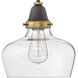 Academy 1 Light 10 inch Oil Rubbed Bronze with Heritage Brass Indoor Pendant Ceiling Light