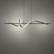 Corkscrew Linear Pendant Ceiling Light in 2700K, dweLED