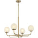 Whitehall 4 Light 30 inch Legacy Brass Chandelier Ceiling Light