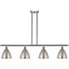 Ballston Dome LED 48 inch Brushed Satin Nickel Island Light Ceiling Light