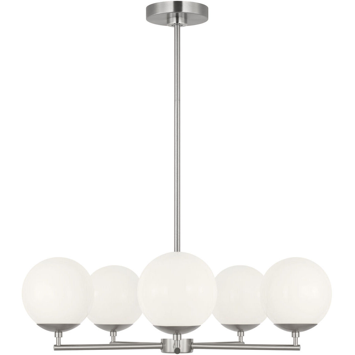 Nube 5 Light 26 inch Brushed Nickel Chandelier Ceiling Light in Incandescent